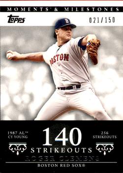 2007 Topps Moments & Milestones #20-140 Roger Clemens Front