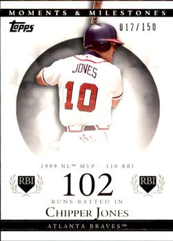2007 Topps Moments & Milestones #22-102 Chipper Jones Front