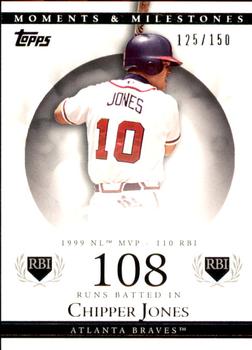 2007 Topps Moments & Milestones #22-108 Chipper Jones Front