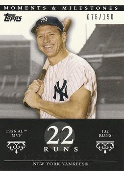 2007 Topps Moments & Milestones #75-166 Mickey Mantle Front