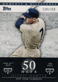2007 Topps Moments & Milestones #165-50 Mickey Mantle Front