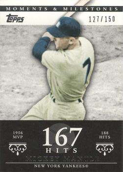 2007 Topps Moments & Milestones #165-167 Mickey Mantle Front