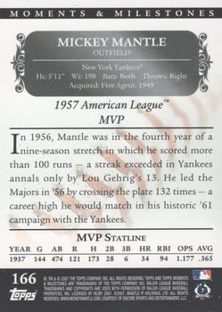 2007 Topps Moments & Milestones #166-8 Mickey Mantle Back