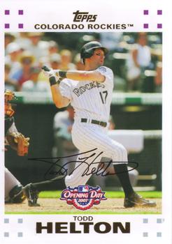 2007 Topps Opening Day #81 Todd Helton Front