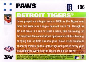 2007 Topps Opening Day #196 Paws Back