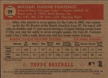 2007 Topps Rookie 1952 Edition #29 Mike Fontenot Back