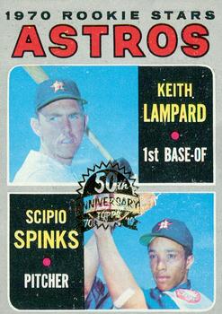 2019 Topps Heritage - 50th Anniversary Buybacks #492 Astros 1970 Rookie Stars (Keith Lampard / Scipio Spinks) Front