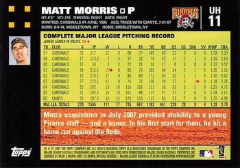 2007 Topps Updates & Highlights #UH11 Matt Morris Back