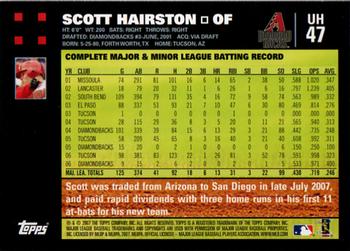 2007 Topps Updates & Highlights #UH47 Scott Hairston Back