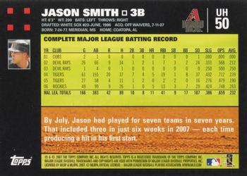 2007 Topps Updates & Highlights #UH50 Jason Smith Back