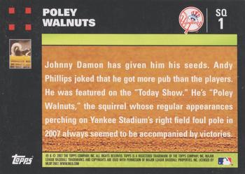 2007 Topps Updates & Highlights #SQ1 Poley Walnuts Back