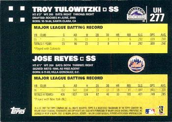 2007 Topps Updates & Highlights #UH277 Troy Tulowitzki / Jose Reyes Back