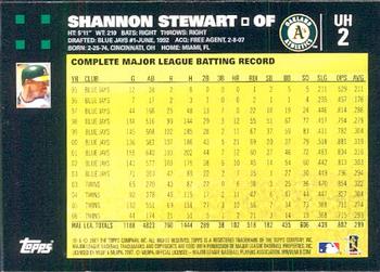2007 Topps Updates & Highlights #UH2 Shannon Stewart Back