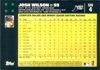 2007 Topps Updates & Highlights #UH4 Josh Wilson Back