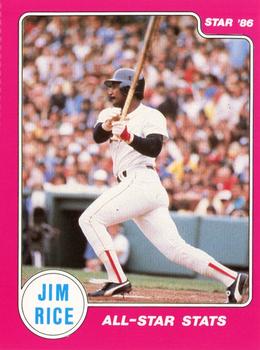 1986 Star Jim Rice - Sticker - Separated #4 Jim Rice Front