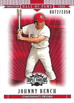 2007 Topps Triple Threads #14 Johnny Bench Front