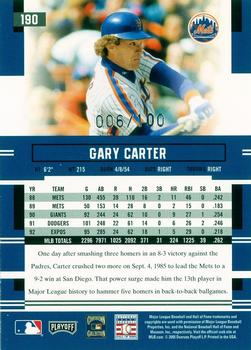 2005 Playoff Prestige - Xtra Bases Purple #190 Gary Carter Back