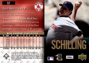 2007 SP Rookie Edition #57 Curt Schilling Back