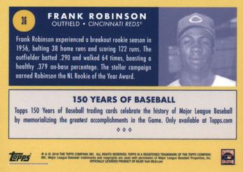 2019 Topps 150 Years of Baseball #36 Frank Robinson Back