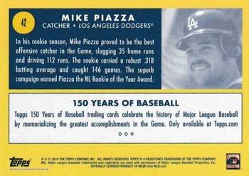 2019 Topps 150 Years of Baseball #42 Mike Piazza Back