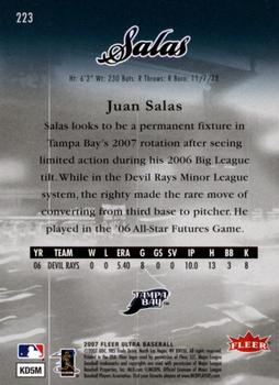 2007 Ultra #223 Juan Salas Back