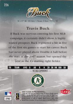 2007 Ultra #226 Travis Buck Back