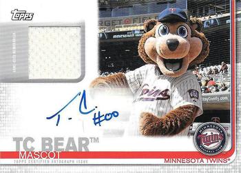 2019 Topps Opening Day - Mascot Autograph Relics #MAR-TCB TC Bear Front