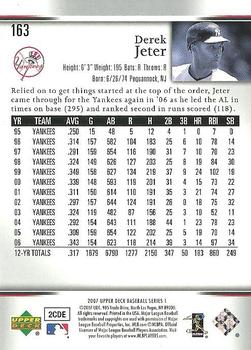 2007 Upper Deck #163 Derek Jeter Back