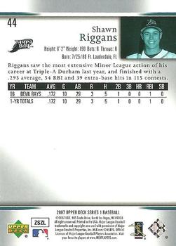 2007 Upper Deck #44 Shawn Riggans Back