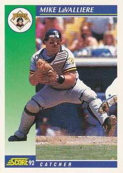1992 Score #38 Mike LaValliere Front