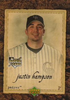 2007 Upper Deck Artifacts #89 Justin Hampson Front