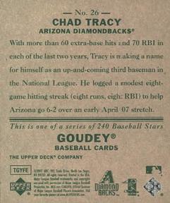 2007 Upper Deck Goudey #26 Chad Tracy Back