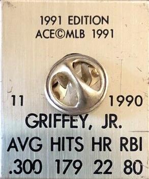 1991 Ace MVP Pins #NNO Ken Griffey Jr. Back