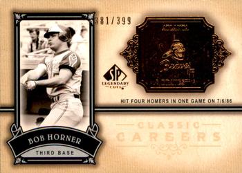 2005 SP Legendary Cuts - Classic Careers #CC-BH Bob Horner Front