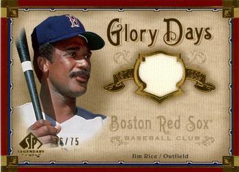 2005 SP Legendary Cuts - Glory Days Material Gold #GD-JR Jim Rice Front