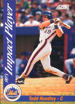 1992 Score - 90's Impact Players #31 Todd Hundley Front