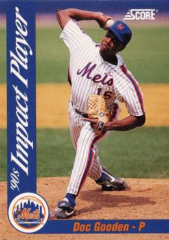 1992 Score - 90's Impact Players #54 Doc Gooden Front