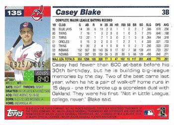 2005 Topps - Gold #135 Casey Blake Back
