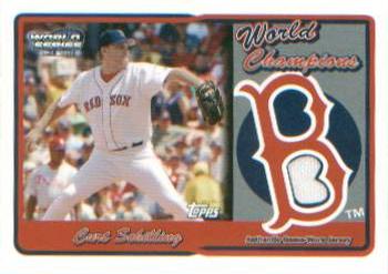 2005 Topps - World Champions Red Sox Relics #RSR-CS Curt Schilling Front