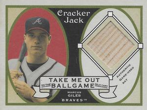 2005 Topps Cracker Jack - Take Me Out to the Ballgame Mini Relics #TO-MG Marcus Giles Front