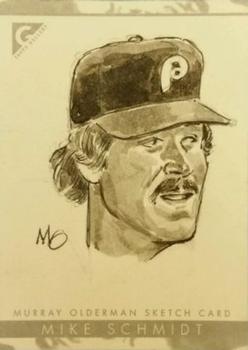2005 Topps Gallery - Murray Olderman Sketches #189 Mike Schmidt Front