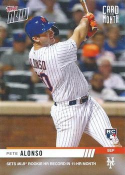 2019 Topps Now - Card of the Month #M-SEP Pete Alonso Front