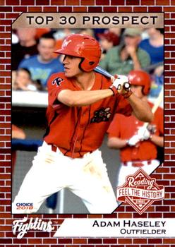 2018 Choice Reading Top 30 Prospects #NNO Adam Haseley Front