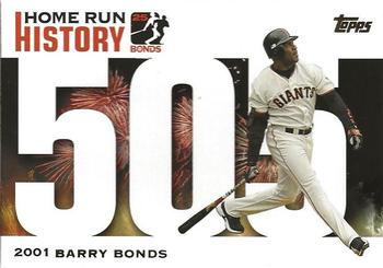 2005 Topps Updates & Highlights - Barry Bonds Home Run History #BB 505 Barry Bonds Front