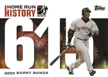 2005 Topps Updates & Highlights - Barry Bonds Home Run History #BB 615 Barry Bonds Front