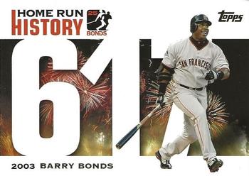 2005 Topps Updates & Highlights - Barry Bonds Home Run History #BB 617 Barry Bonds Front
