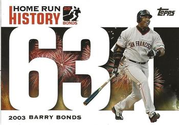 2005 Topps Updates & Highlights - Barry Bonds Home Run History #BB 631 Barry Bonds Front