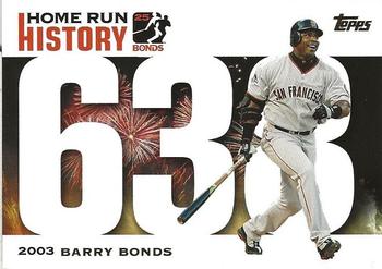 2005 Topps Updates & Highlights - Barry Bonds Home Run History #BB 638 Barry Bonds Front
