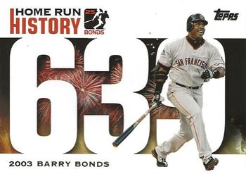 2005 Topps Updates & Highlights - Barry Bonds Home Run History #BB 639 Barry Bonds Front