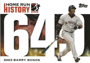 2005 Topps Updates & Highlights - Barry Bonds Home Run History #BB 649 Barry Bonds Front